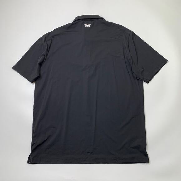 PXG Shirt Mens L Large Black Snap Button Polo Stretch Nylon Parsons Xtreme Golf - Picture 7 of 9